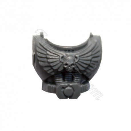 Torso with skull and wings