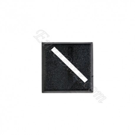 Socle carré 20mm diagonale vide